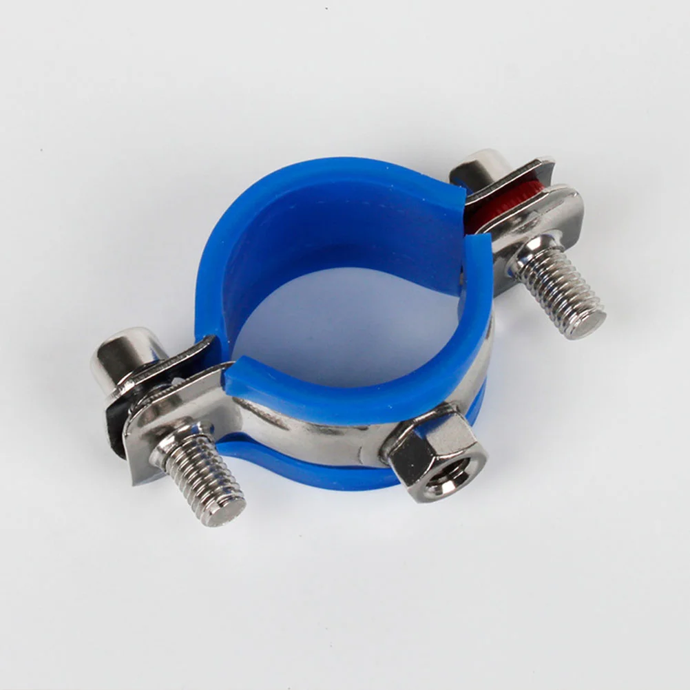 2 Pcs Hose Office Chair Protector Crimping Tool Stop Sinking Stainless Steel Clamps