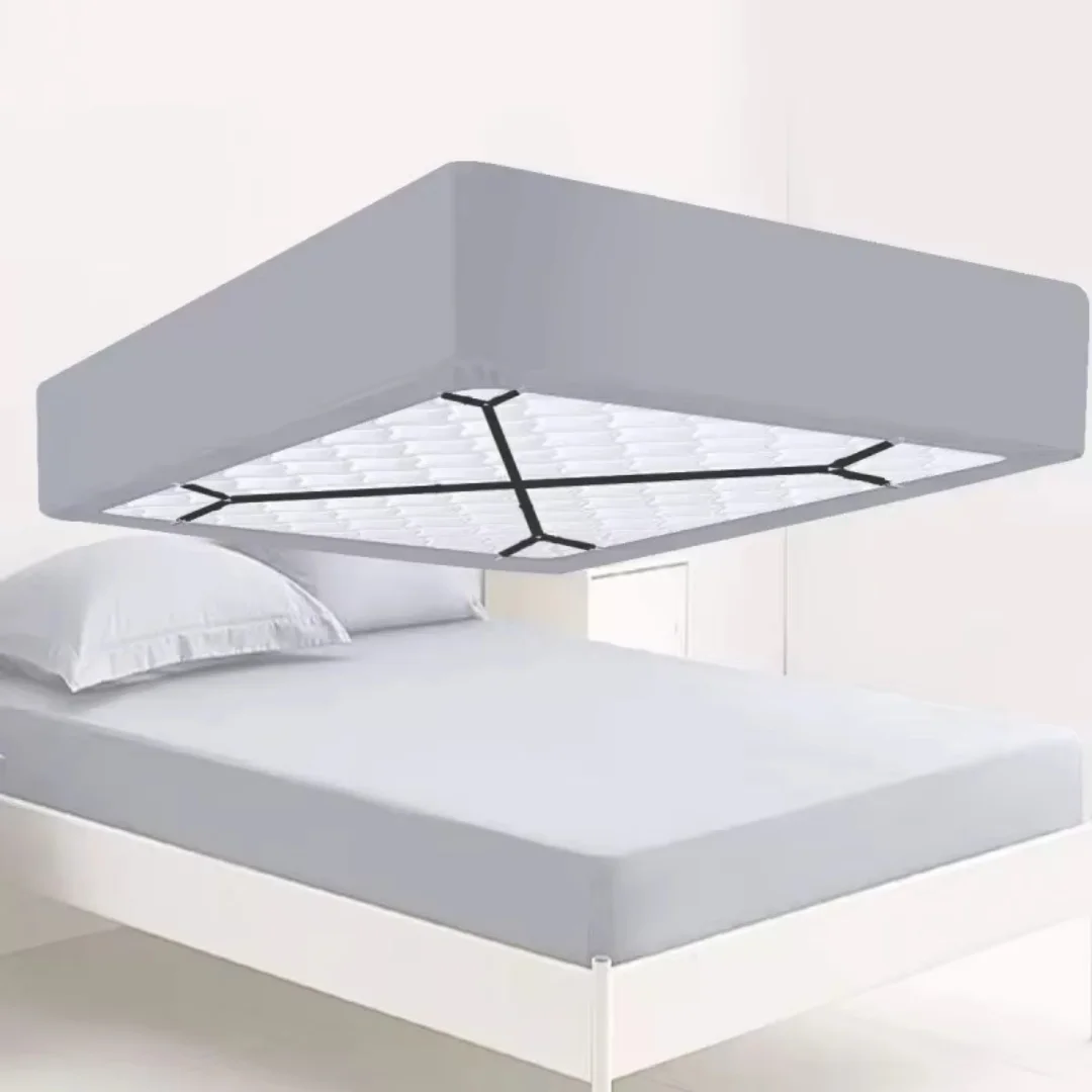 Universal Bed Sheet Holder Adjustable Elastic Fastener Straps Non-Slip Sofa Cover Clips Crisscross Gripper For Mattress Covers 3