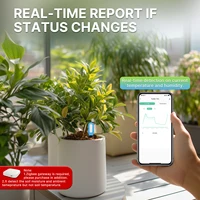 MOES Tuya Smart ZigBee Soil Temperature Humidity Moisture Sensor Plant Tester Moisture Detector Real Time Monitor Voice Control - Image 4