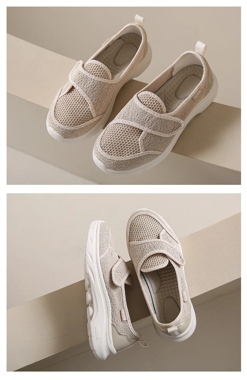 Women Walking Shoes Mesh Light Fitness Loafer Summer Spring Sports Outdoor Mother Girls Flats Breathable Sneakers Big Size 35-42