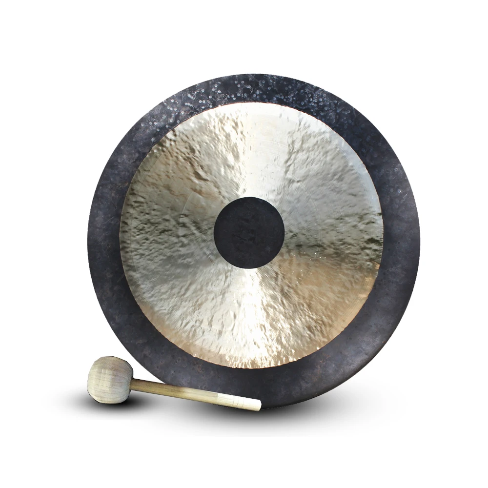 8 inch Bronze Gong with Mallet Handmade Chau Gong Percussion Instrument