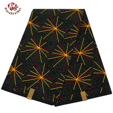 

Bintarealwax Africa Print Fabric Black background Ankara Dresses Nigerian Batik Fabrics 6 Yards 3 Yards Material 24FS1419