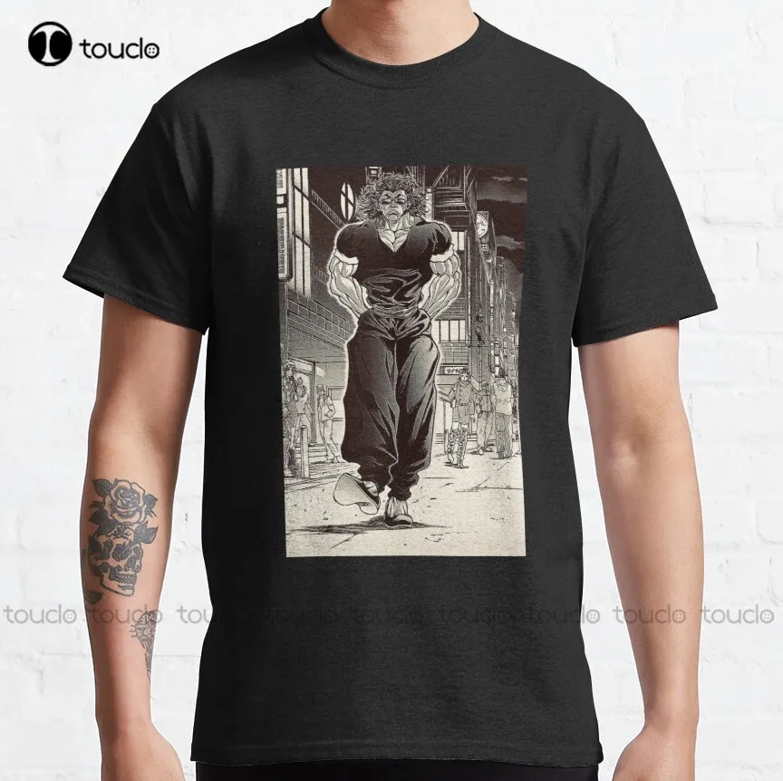 

Yujiro Hanma Baki Fight Shonen Classic T-Shirt anime shirts for men Custom aldult Teen unisex digital printing Tee shirt xs-5xl