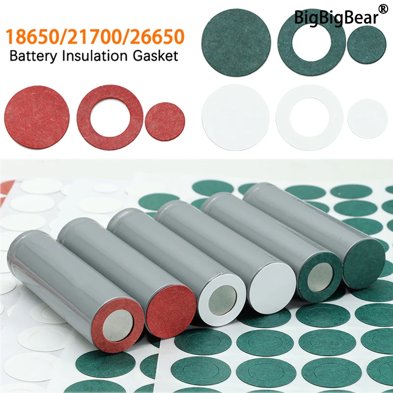 25~500pcs 18650 21700 26650 Insulation Gasket  Li-ion Battery Pack Cell Barley Adhesive Paper Glue Fish Electrode Insulated Pads