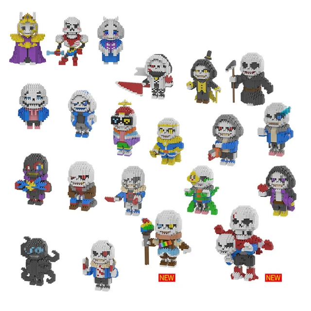 Undertale Figure Ink!sans Building Blocks Figure Styles Assemble Gifts For  Kids Ink Figure For Men Model Doll Handmade Toys - AliExpress