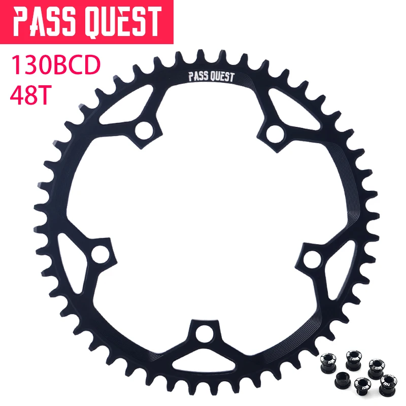 PASS QUEST 130BCD Oval Narrow Wide Chainring/Chain Ring 42T-52T Bike Bicycle Chainwheel/Chain Wheel deore Crankset 