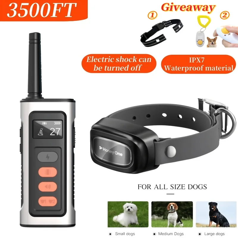 3500FTDigital Dog Training Collar 1