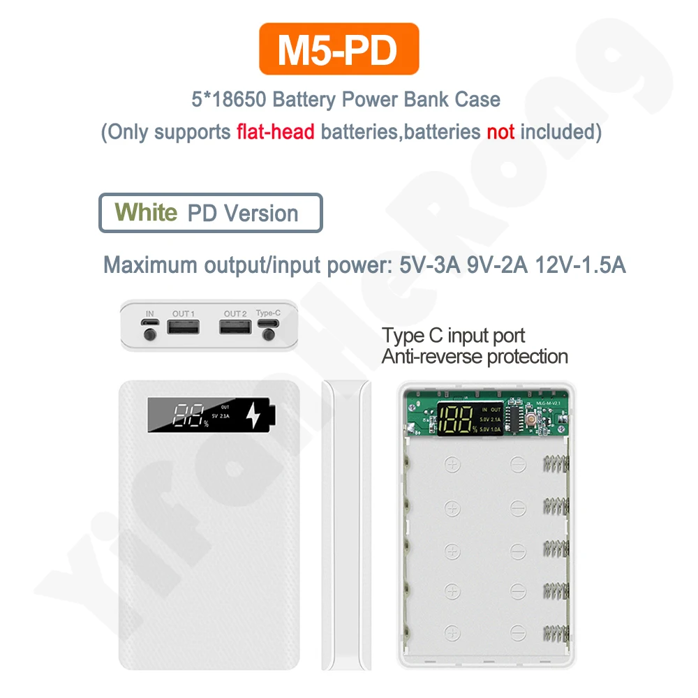 Power Bank Case 5V 2A 