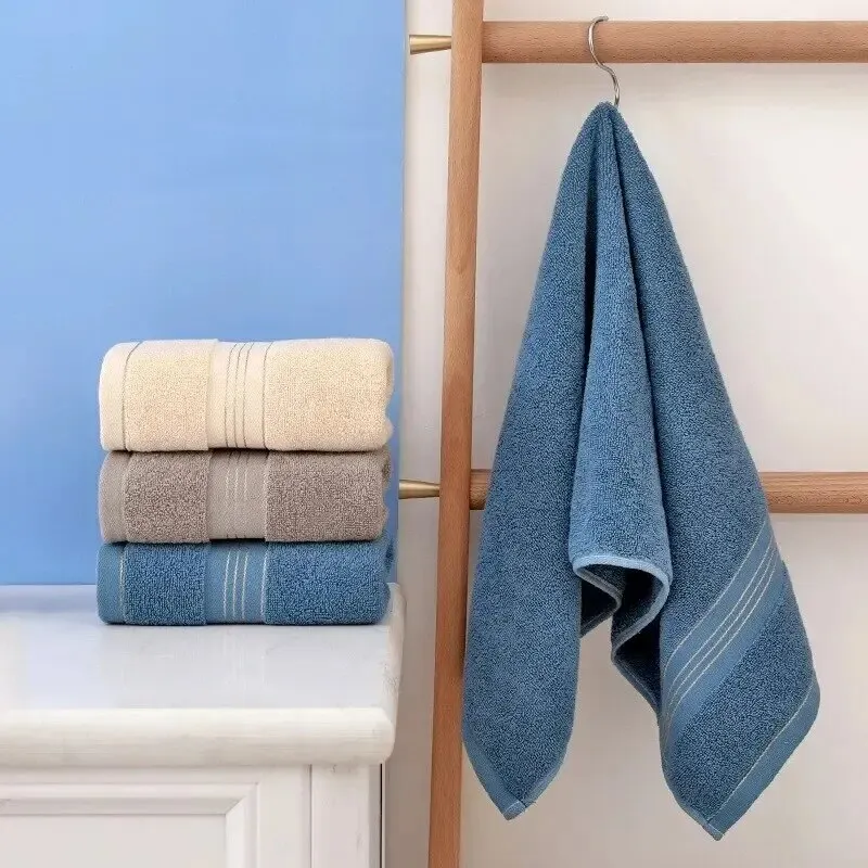2 Thickened Absorbent Towels Pure Cotton Quick-Dry Soft Face Towels Beach towels & mats Practical Beach Essentials