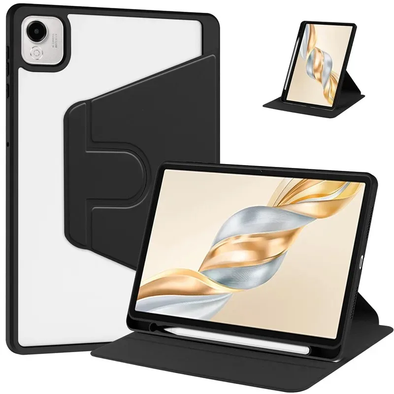 Enhanced Product Title:  
360 Rotating Acrylic Tablet Case with Pencil Slot