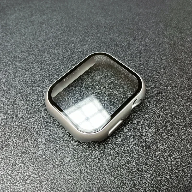 Enhanced Tempered Glass Case for Apple Watch - Screen Protector & Bumper Cover Accessories