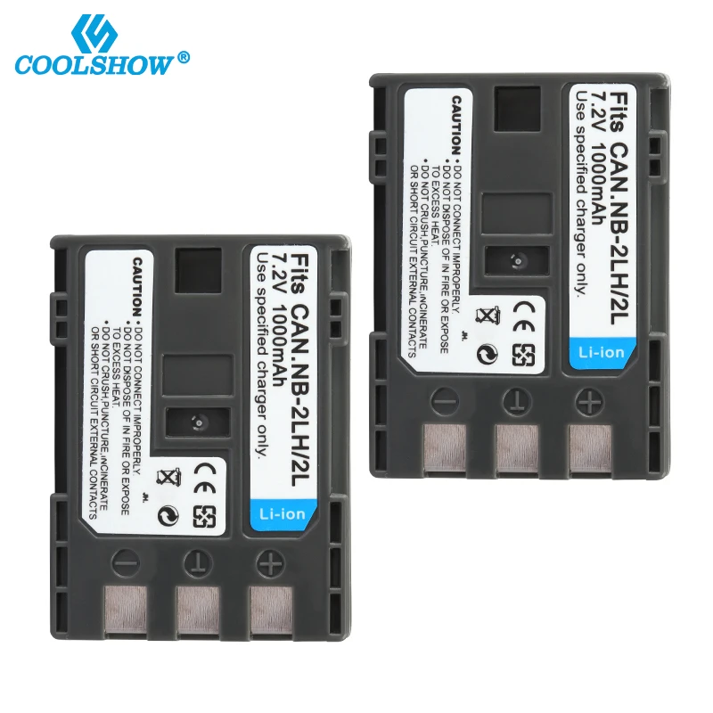 Nb-2L Nb 2L Nb 2Lh Batteria Per Canon Rebel Xt Xti 350D 400D G9 G7 S80 S70S30 1000Mah Batterie Per Fotocamera