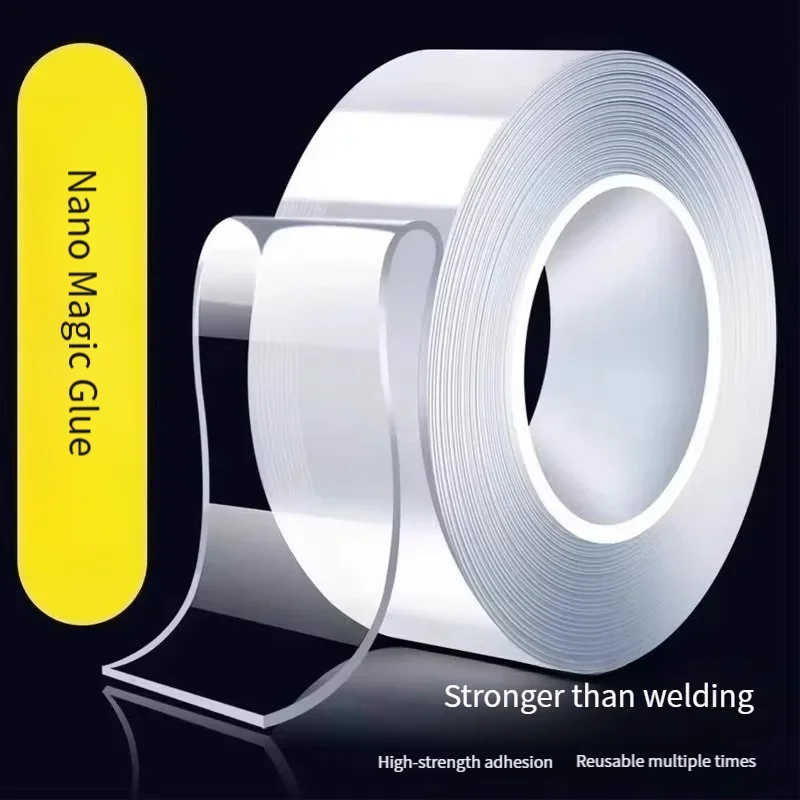 Ultra-Strong Transparent Nano Adhesive Tape - Double-Sided, Seamless & Waterproof