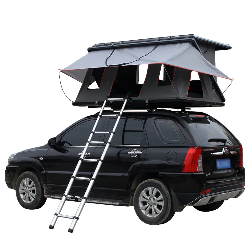 

Outdoor wild land Z shaped aluminium alloy SUV CAR folding hard Shell Camping Roof Top Tent hardshell Rooftop for sale