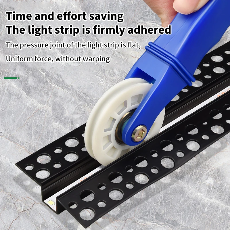 Rubber Mesh Window Screen Installation and Repair Tool with Double-Head Pressure Pulley