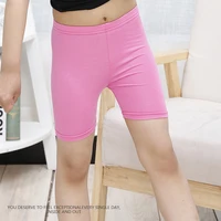 Leggings d'été de couleur unie pour enfants, 2 pièces, short de sécurité pour filles, en coton, short de plage adapté aux enfants de 2 à 13 ans 5