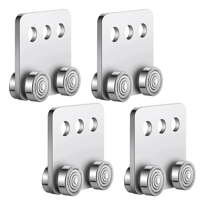 

4 Pcs Roller Trolley Stable Welded Channel Roller For 1-5/8Inch Wide Strut Channel