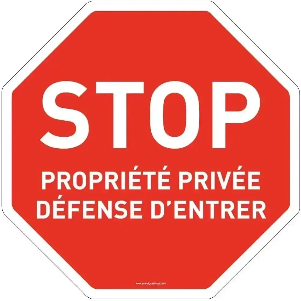 Metal Signs Metal Sign Road Prohibited Access Private No Enter/No Parking Video Alarm & Turn Alert