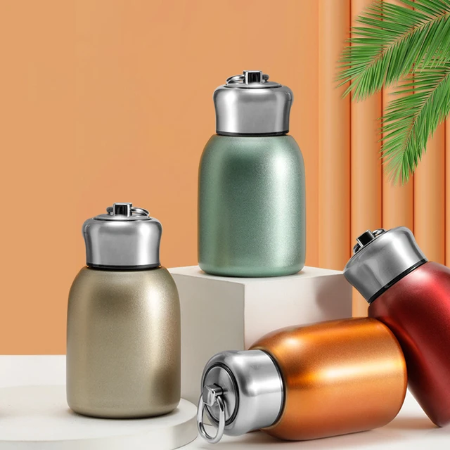 Stainless Steel Coffee Thermos Bottle, Double Wall, Small Vacuum  Insulation, Thermal Water Mug, Mini Portable, 300ml