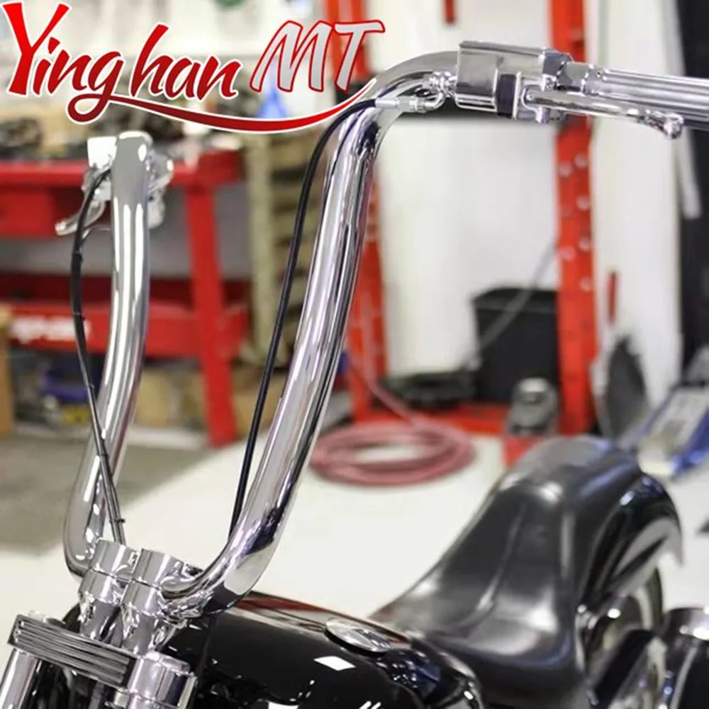 Guidon Ape Hanger Classic 18 Pouces Pour Harley Sportster - Noir - Neuf Craftride