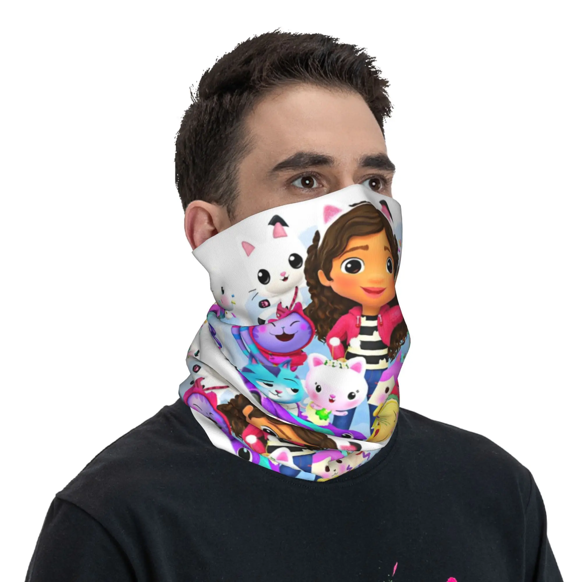 Funny G-Gabbys Dollhouse Bandana Neck Gaiter UV Protection Face Scarf Cover Men Women Headband Tube Balaclava