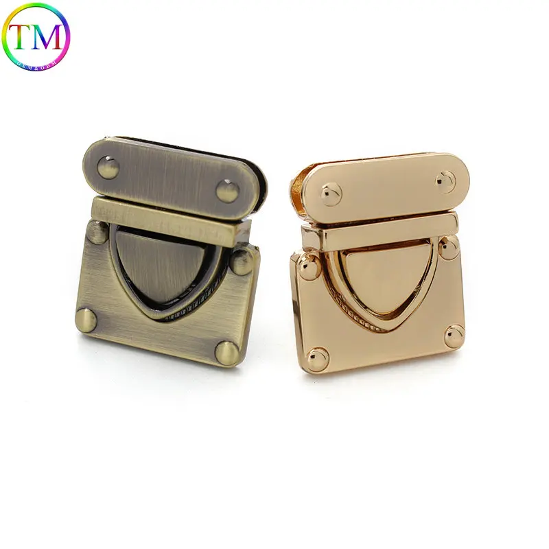 10 Pieces Metal Mortise Lock Clasp Turn Twist Locks Bag Purse Handbag Closure Snap Buckles Diy Handmade Hardware Accessories
