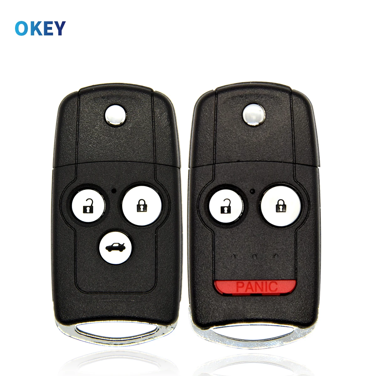 Okey Remote Control Car Flip Folding Key Modified Shell Replacement Case For Honda Civic Dio Fit Crv Hrv Accord Odyssey Jazz