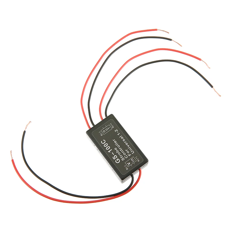 1pc12VUniversalFlashStrobeControllerBrakeLightFlasherModuleGS