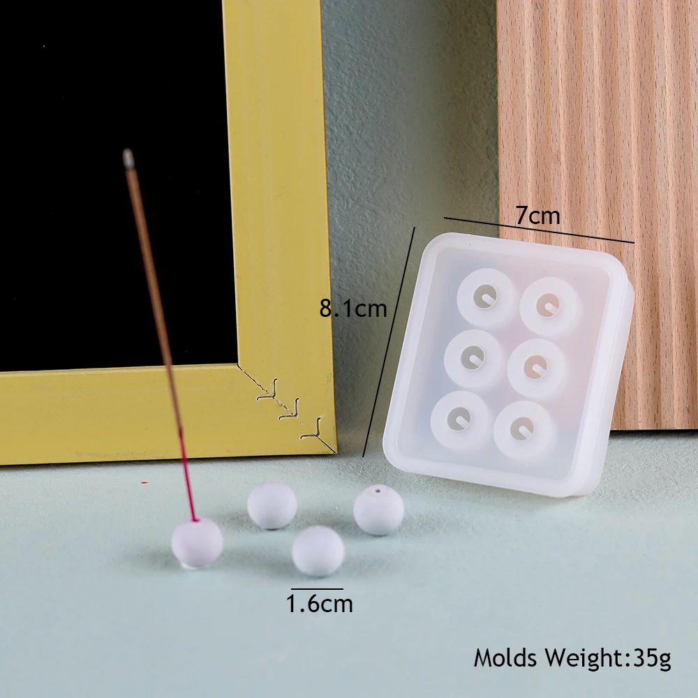 Description Picture 2 of item2PCS/Set Incense Tray Silicone Mold DIY Resin Plaster wood Coil Base Molds Handmade Incense Burner Dish Craft Making Home Decor