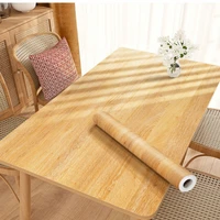 1pc Pvc Oil-proof Marble Wood Grain Stickers Self-adhesive Wallpaper for Kitchen Countertop Cabinet Desktop Cabinet Wall Sticker 2