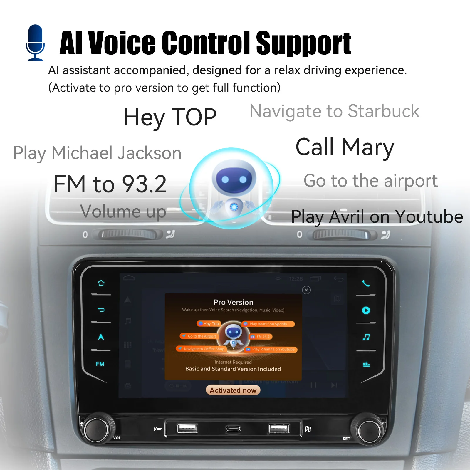 Radio para Auto ESSGOO con Android 15 y Carplay Inalámbrico para Volkswagen Skoda Octavia Golf 5 6 Touran Passat, Reproductor Multimedia con GPS y WiFi 4