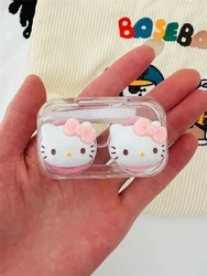 Kawaii Anime Contact Lens Case with Tweezers - Cute and Portable Organizer (N)