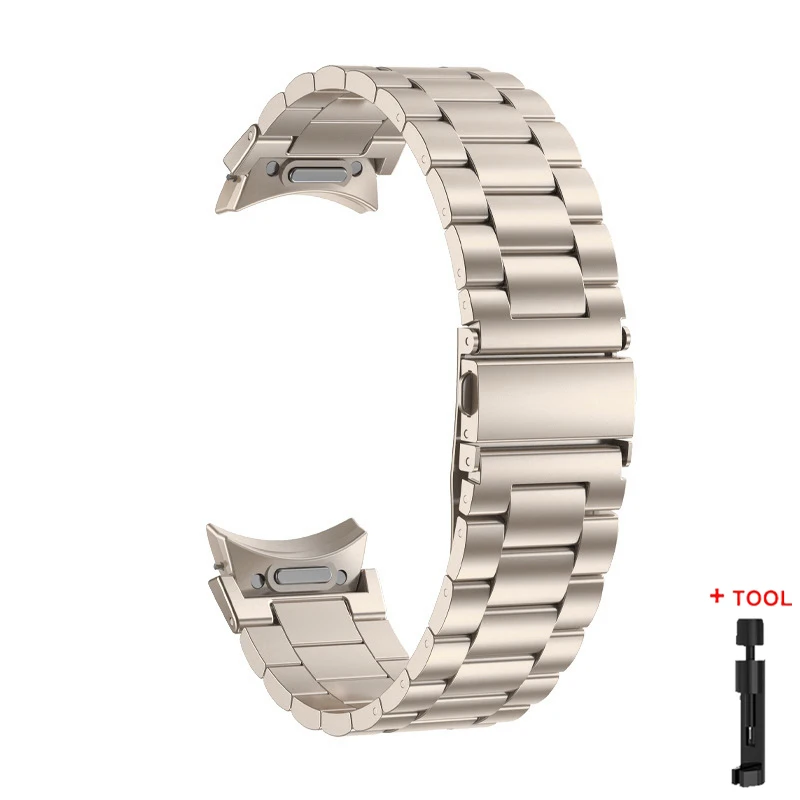 Premium Stainless Steel Quick-Release Watch Band Bracelet