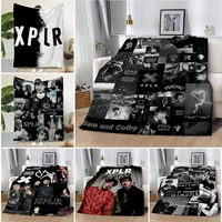 Printed Blanket Sam and Colby XPLR Picnic Blankets Warm Blanket Soft and Comfortable Blanket Home Travel Birthday Gift 1
