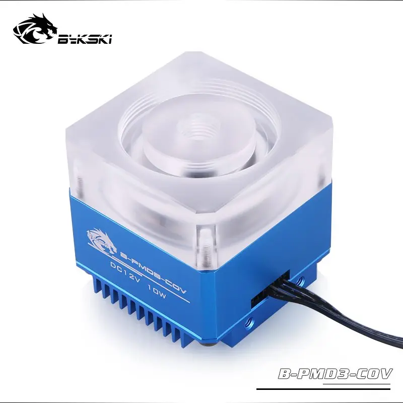 Bykski-bomba de Alimentação Ddc 12v 15w Elevação Máxima de Fluxo Metros 450l h Tamanho do Radiador 62*62*58 mm Suporta Combo Reservatório 5v Luz de Pinos - Imagem 4