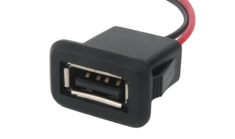 Description Picture 2 of item1-10pcs 2 Pin 4 Pin USB 2.0 Female Power Jack 2P 4P USB 2.0 Charging Port Connector Data Interface with Cable USB Charger Socket