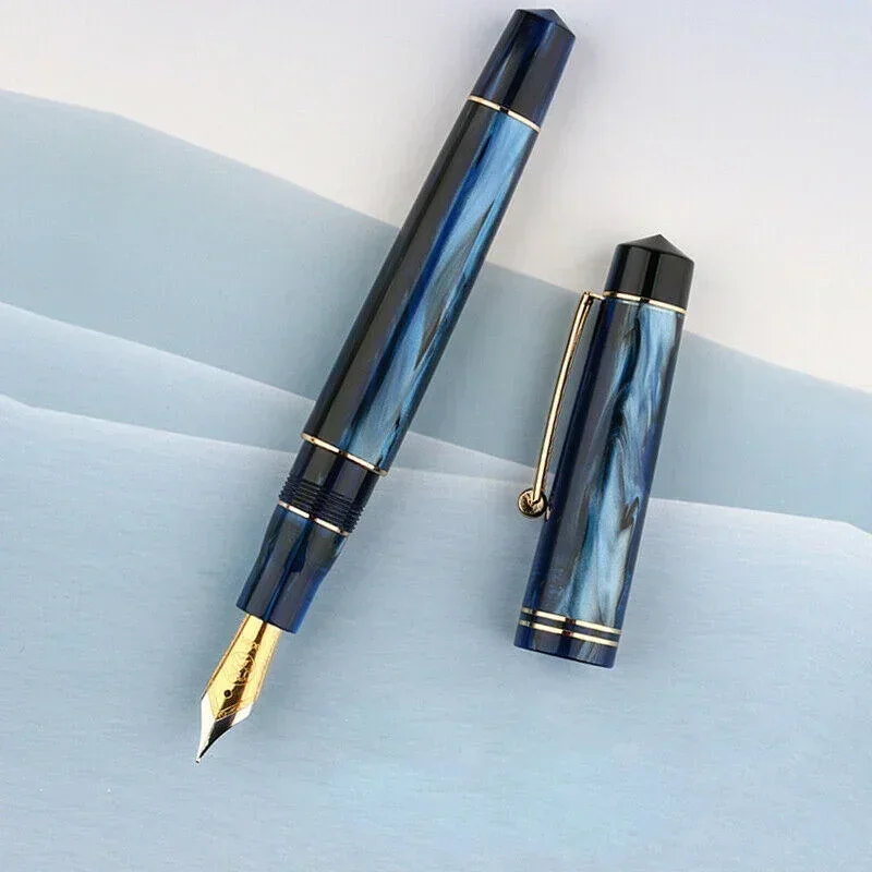 MOONMAN M800 Acrylic Luxury Fountain Pen BOCK F nibs writing Ink Pen High-end gift pen for business Office Writing Supplies 5