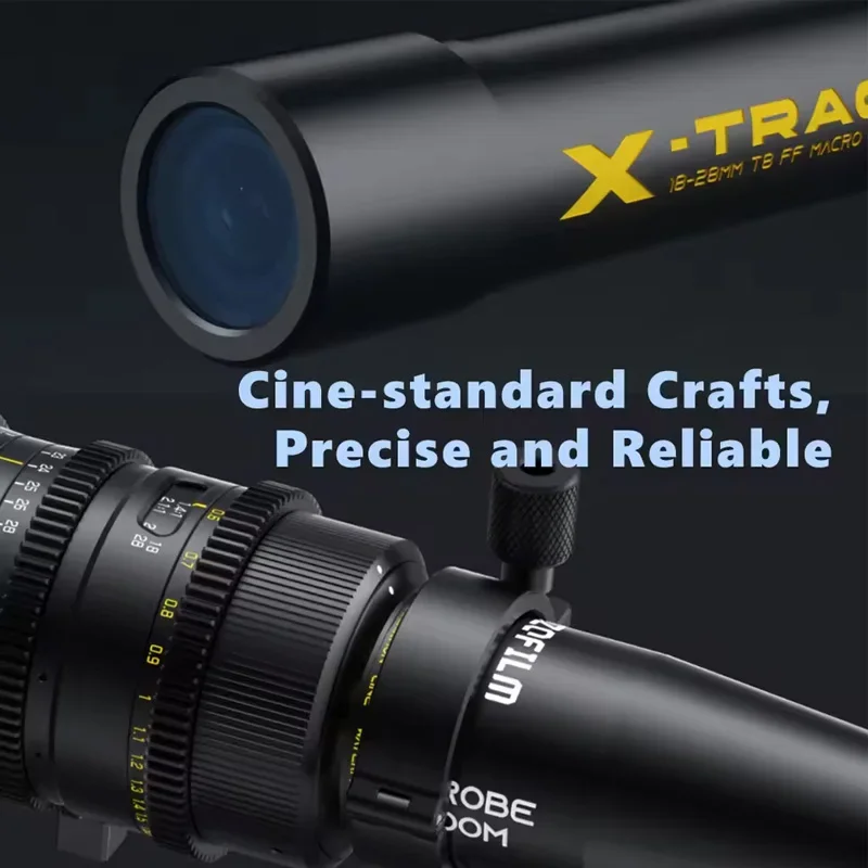 DZOFILM X-Tract 18-28mm T8 프로브 줌 렌즈 0 ° /90 °   ARRI PL 마운트 카메라용 PL 마운트 풀프레임 광각 매크로 렌즈