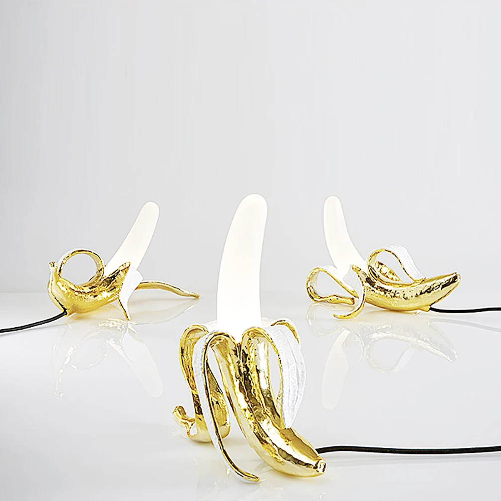

Table Lamp Italy Banana Desk Lamp Night Lights Led Bedroom Bedside Living Room Glass Modern Home Decor Lighting Fixtures