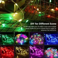 Smart LED String Bluetooth APP Control RGBIC Fairy Lights Waterproof USB Music Dream Color Light Party Room Decoration - Image 3
