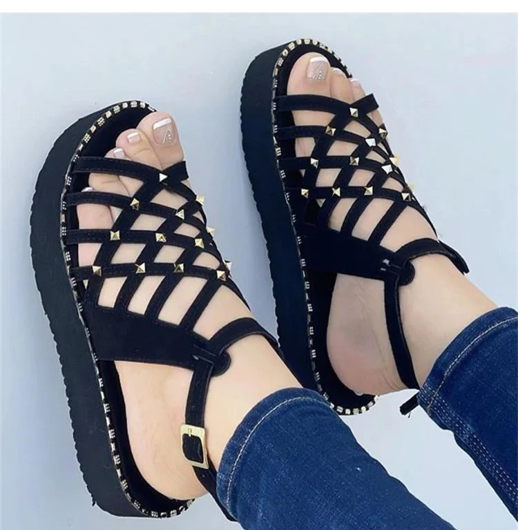 Women Sandals Lightweight Platform Sandals For Summer Shoes Women Heels Sandals 2022 Casual Chaussure Femme Flat Heel Sandalias