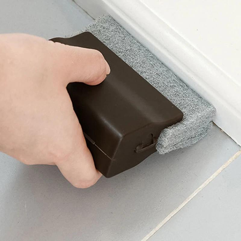

Gap Brush Cleaning Brush Thickened Scouring Pad Brush Head Window Range Hood Groove Cleaning Brush Housework Cleaning
