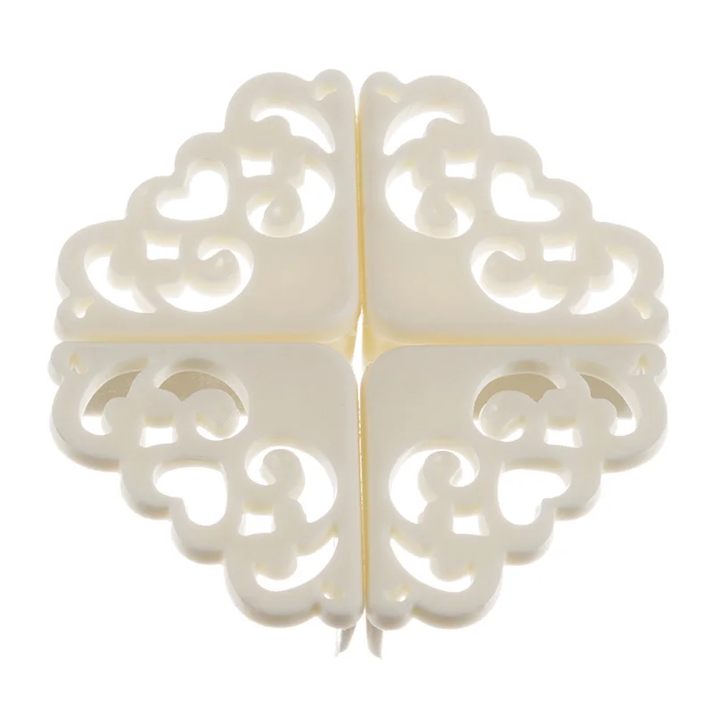 4Pcs/set Hollow Out Flower Pattern Kid Table Desk Corner Guard Children Safety Edge Silicone Protector Covers Safe for Baby Head