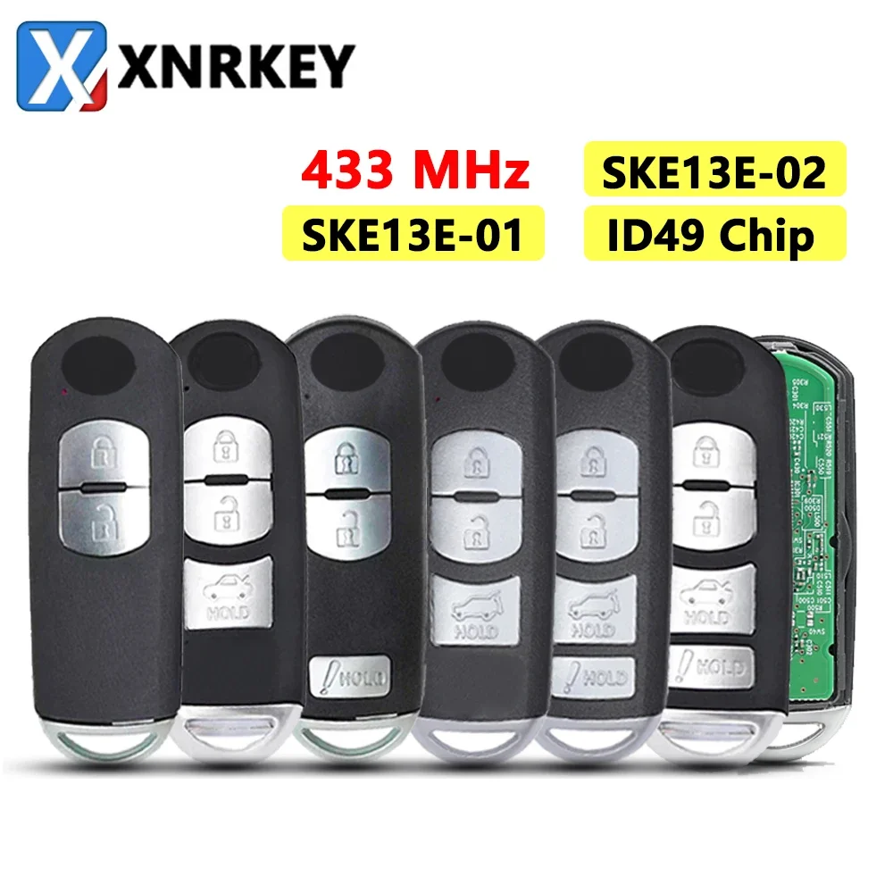 

XNRKEY 2/3/4BTN умный пульт дистанционного управления для MAZDA