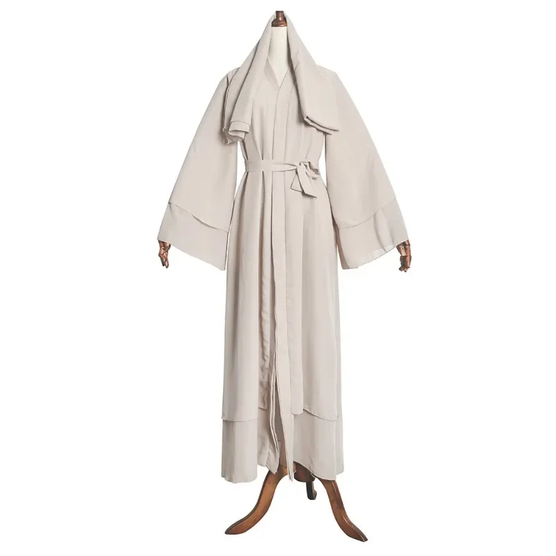 Ramadan Eid Mubarak Chiffon Open Abaya Kimono Dubai Turkey Islam Kaftan Muslim Dress Clothes Abayas For Women Robe Femme Caftan