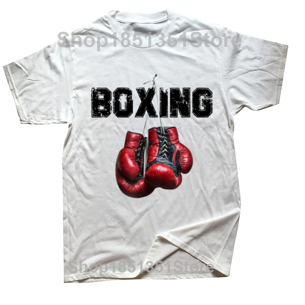 Divertenti magliette I Love Boxing Grafica in cotone Streetwear Manica corta Regali di compleanno T-shirt stile estivo Abbigliamento da uomo - immagine 2