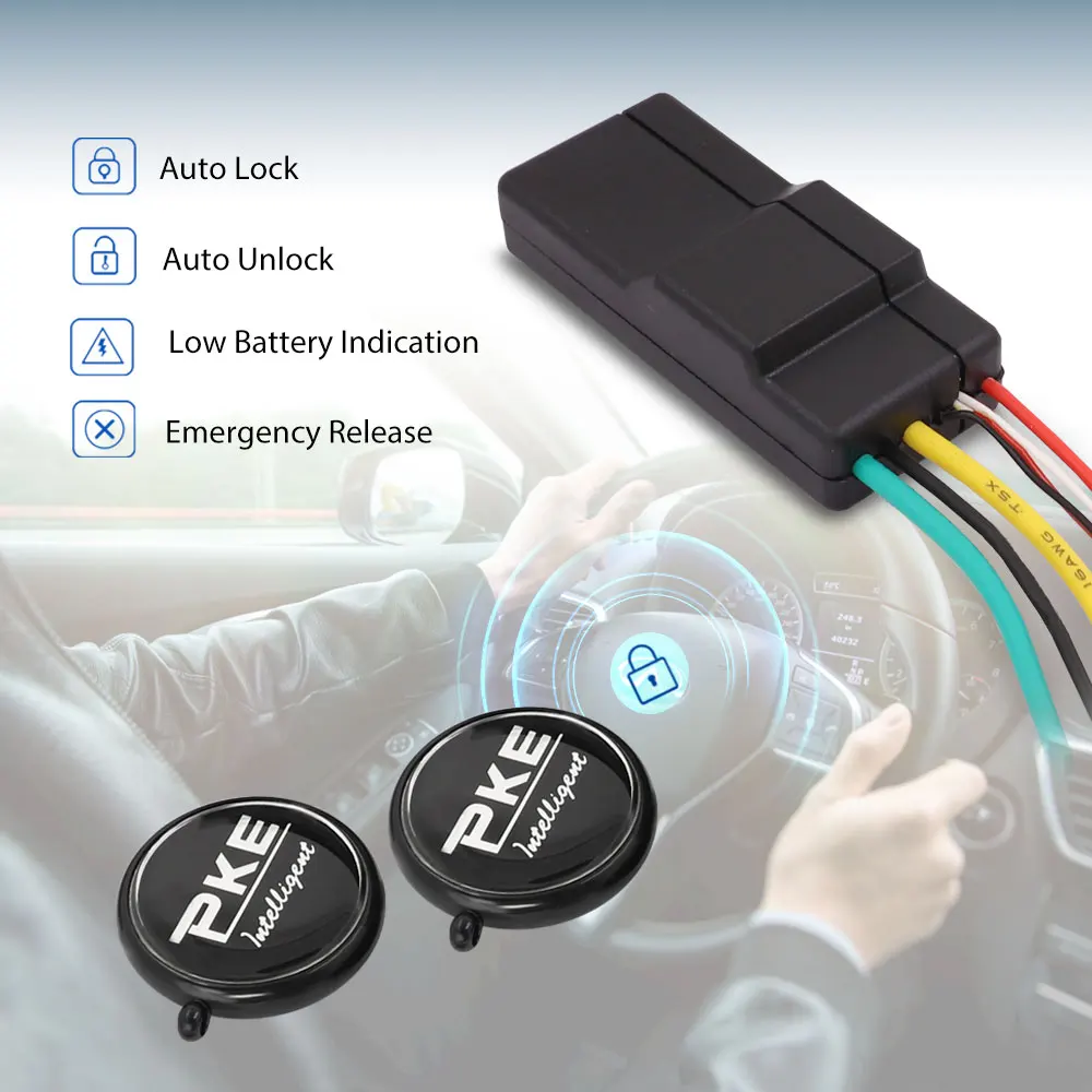 Nový auto immobilizer 2.4G bezdrátový anti-hijacking motor zamknout auto alarm systém chytrý obvodový krájet pryč zařízení chytrá RFID šifrovací klíč