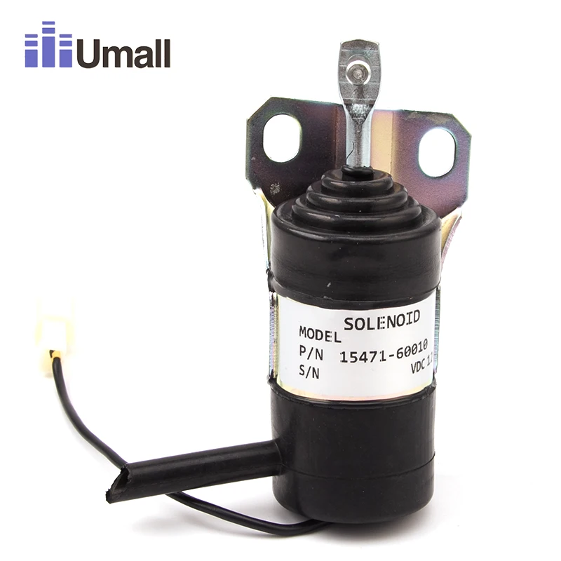 

15471-60010 Fuel Solenoid Valve Switch 12V High Quality 052600-1001 052600-1002 for Excavator KX161-2 V2203 KX101 KX151
