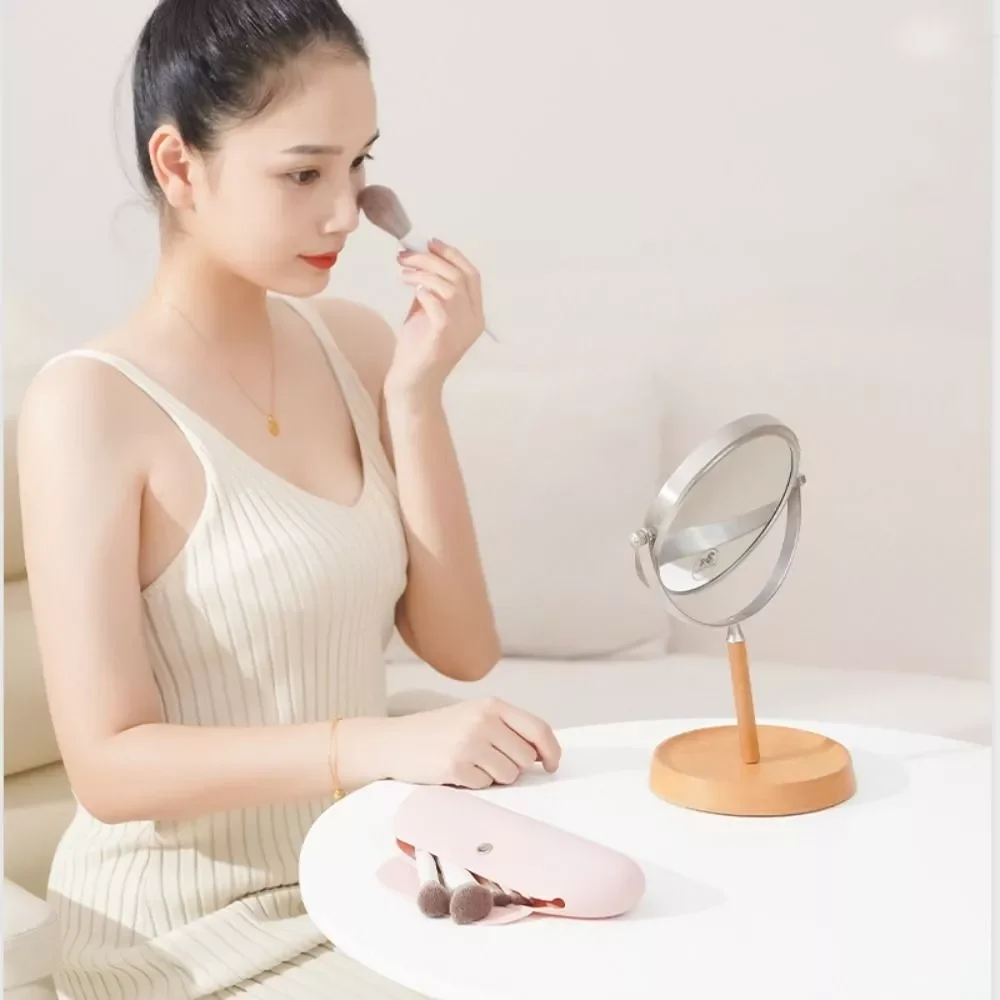 Travel Magnetic Silicone Makeup Brush Storage Bag Waterproof Anti-Drop Portable Brush Holder Sleek Makeup Tool Organizer