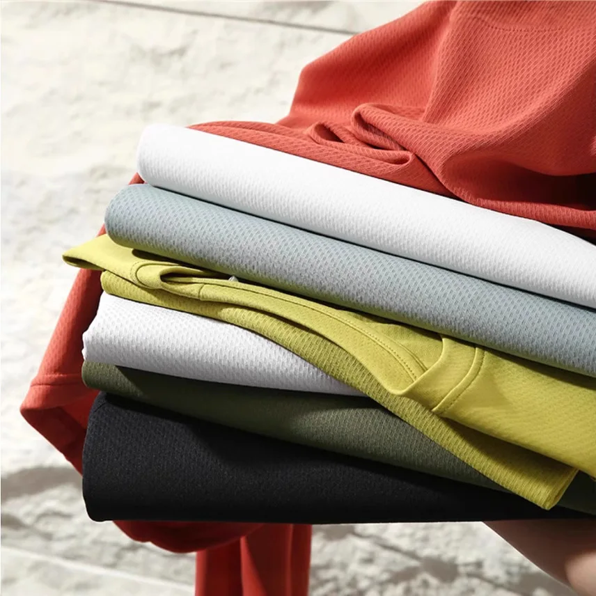 High End Sport Outdoor Casual Men's Long Sve T-irt Breathable Qui Dry Elastic Me Urban Faion Sle Spring Summer